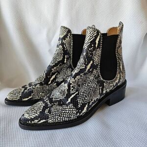 Coach Bowery Bootie in Snakeskin Size 8